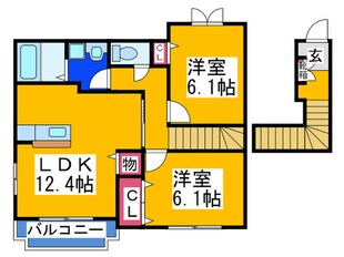 レオンＫ．Ｓの物件間取画像